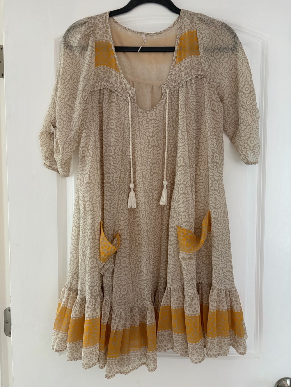 Free People Penny Lane Dress Boho Babydoll Style Tunic Size Small
